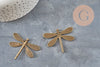 Dragonfly pendant zamak bronze 38mm, x2 VALID