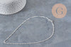 Necklace Singapore Chain Stainless Steel Silver 2mm/43cm, x1 VALID