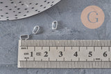 Large 5.5mm 304 Stainless Steel Silver-Plated Bail, x10