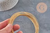 18K Gold Plated Copper Twisted Wire 1mm, x1 meter VALID