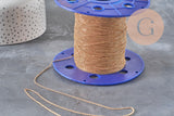 Cadena forzada de latón crudo 1mm, x5 metros (G11225) VÁLIDO