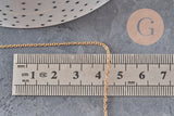 Cadena forzada de latón crudo 1mm, x5 metros (G11225) VÁLIDO