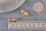 10x 18.5mm Gold-plated 304 Stainless Steel Ball Chain Clasps VALID