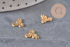 Colgante trisquel acero inoxidable 304 chapado en oro de 18 quilates 10 mm, x1 VÁLIDO
