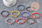 Adjustable polyester cord bracelet, platinum zamak anchor 21.5cm, x1 VALID