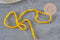 Faceted yellow crystal bicone beads 3.8x3mm, x1 strand of 32.5cm (G11343)