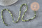 Natural round olive green jade bead 4mm, x1 38cm strand (G11340)