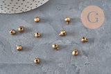 Grelot clochette laiton bronze 8mm, x10 (G11345)