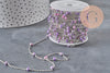 Chaine satellite acier 304 inoxydable platine violet 4.5mm, x1 mètre (G11337)