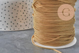 Chaine maille lanterne acier 304 inoxydable doré 2mm, x1 mètre (G11333)