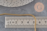 Chaine maille lanterne acier 304 inoxydable doré 2mm, x1 mètre (G11333)