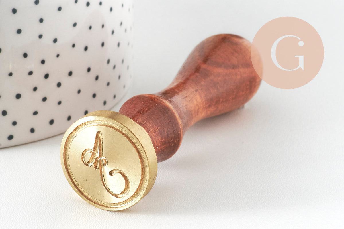 Sello metálico con letra A para lacre, para crear sellos personalizados para invitaciones de boda DIY, x1 G4947