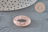 Bague quartz fraise naturel 17-20mm, x1 (G11409)