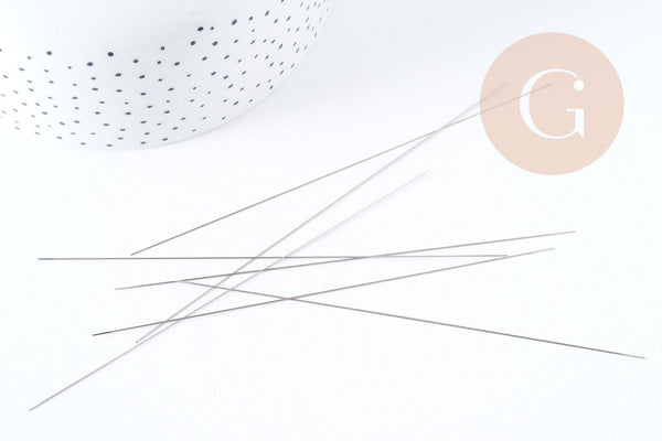 Aiguille de perlage acier inoxydable 125x0.3mm, x1 (G8938)