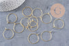 Anneaux créoles laiton doré 25mm, x 20-50-100 (G0973)