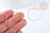 Anneaux créoles laiton doré clair 35mm,boucles oreilles, x20-50-100 (G7047)