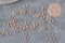 Anneaux de jonction acier IP 304 inoxydable or rose 6x0.8mm, x50-Anneaux-Gingerlily Perles