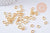 Anneaux de jonction ouverts ovales fer doré 6.5mm x50 (G1548)