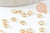 Anneaux ouverts ronds laiton doré 24K 3.5x0.8mm, x50 (G9894)