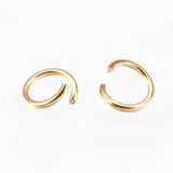 Anneaux ronds acier 304 inoxydable doré 3mm, x200 (G1262)