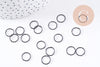 Anneaux ronds fer noir ouverts 10mm, x20 (1.9gr) (G2502)