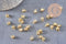 Attache bélière cahoutchouc pour pendentif laiton doré 6x4mm, x5 (G10401)