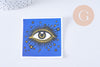 Autocollant oeil protecteur chance variés 50x80mm, x50 (G10693)