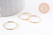 Bague alliance anneau fin gold-filled taile 7/18 gauges, x1 (G10205)
