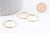 Bague alliance anneau fin gold-filled taile 7/18 gauges, x1 (G10205)