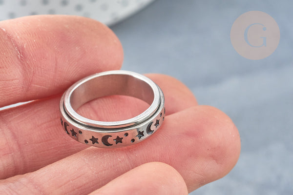 Bague anneau rotative acier 304 inoxydable anti-stress 17.5mm x1 (G8323)