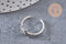 Bague fine argenté étoile 16mm, x1 (G3047)