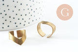 Bague réglable pointe large x2 (G0312)