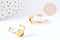 Bague réglable pour cabochon rond 8mm acier 304 inoxydable doré IP 18mm, x1 (G6058)