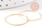 Bague très fine alliance acier inoxydable doré sablée 1mm, x1 (G10366)