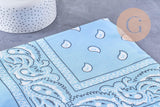 Bandana motif Cachemire Polyester 55cm, x1 (G10691)