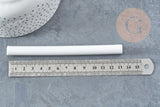 Baton de cire à cacheter blanc 135mm, fourniture pour création de sceaux personnalisés invitations de mariage DIY, x1 (G8918)
