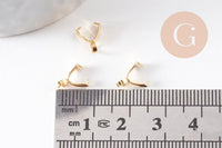 Bélière acier doré 304 inoxydable 9x3mm, x5 (G3641)