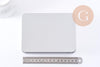 Boite rangement perles bijoux pour kit 15.3cm fer platine x1 (G10258)