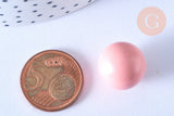 Bola carillon d'harmonie rose 16mm, x1 (G6606)