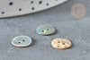 Bouton rond nacre multicolore 8mm, x10 (G7371)