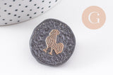 Boutons anciens vintages 23-30mm, x1 (G10153)
