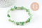 Bracelet élastique chips aventurine verte naturelle 50mm, x1 (G5668)