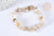 Bracelet élastique chips quartz rutile naturel 50mm, x1 (G7078)