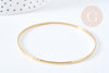 Bracelet jonc fin 2.5mm lisse doré 14K-67mm, x1 (G8357)
