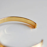 Bracelet jonc ouvert réglable 16k 64mm, x1 (G10174)