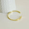 Bracelet jonc réglable laiton doré 16k 4mm-60mm, x1 (G0653)