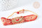 Bracelet manchette Réglable oeil protecteur cordon nylon perles rocailles tissées rouge 28cm, bijou chance à offrir, bracelet amitié, x1 (G7635)