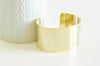 Bracelet manchette XXL réglable laiton doré 16k 40mm, x1 (G1329)