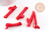 Branche corail acrylique rouge, perle acrylique, corail rouge, coquillage bijou,45mm,x5 (G0186)