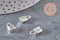 Breloque cadenas acier 304 inoxydable argenté 13.5mm, x1 (G11314)-Breloques et pendentifs-Gingerlily Perles